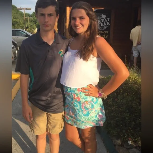 New York & Company Paisley Print SKORT - Picture 2 of 8